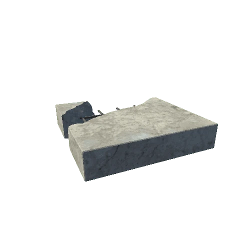 Concrete Block Broken 2 Type 3 Moveable